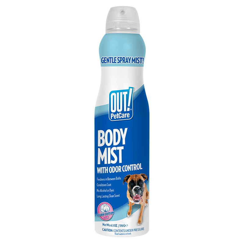 Dog deodorizing spray that neutralizes dog odors | OUT! PetCare Air Conditioner Smells Like Wet Dog