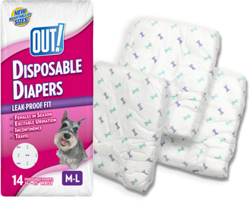out disposable male dog diapers