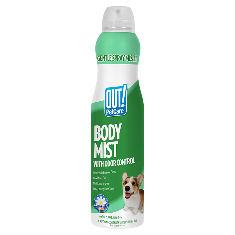 Dog deodorizing spray that neutralizes odors