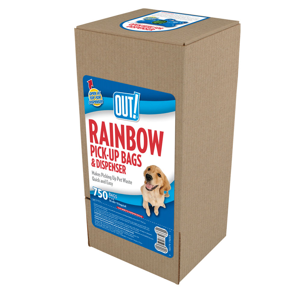 2261 RAINBOW PET DOG WASTE PICK UP POOP BAGS REFILLS 